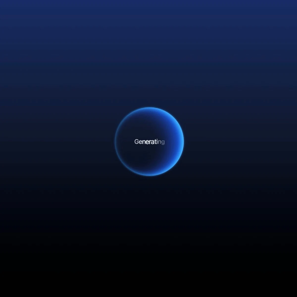 A blue orb against a dark background